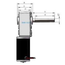 웜기어 감속기 모터 높은 토크 DC 12V 24 볼트 전기 웜 기어 모터, 03 27rpm_02 24V