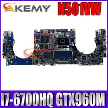 노트북메인보드 N501VW 노트북 마더 보드 ASUS ROG G501VW UX501VW 오리지널 메인 8GB-RAM I7-6700HQ GTX960M-4GB