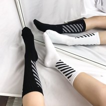 2컬러 사선 데일리 남여공용 패션 스트릿 반바지 삭스 양말