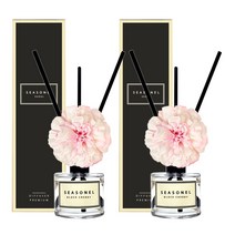 시즈넬 플라워 디퓨저 50ml 지니아 핑크 2세트, 애플파이