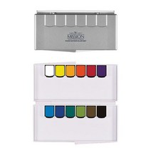 [N2Y] 미젤로 미션 실버클래스 고체 팬물감 12색 #999EA, 쿠팡 본상품선택