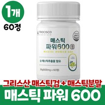 매스틱추출물 매스틱검 매스틱정 매스틱껌 mastic gum, 1개, 60정