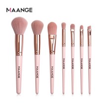 MAANGE 메이크업 브러쉬 프로 핑크 세트 파우더 아이 섀도우 블렌딩 라이너 속눈썹 뷰티 화장품, 11 7pcs