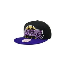 미첼앤네스(Mitchell & Ness) Mitchell Ness Los Angeles Lakers 모자 스냅백 21229411 블랙 퍼플 (원 사이즈)