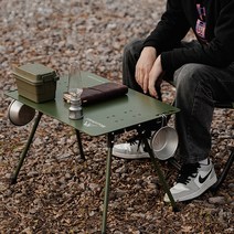 [마운틴하이커] 캠핑보조테이블 미니 경량 좌식 식탁 SZK515, 블랙