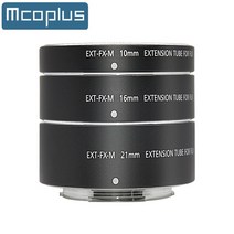 mcoplus auto focus metal macro close up extension tube ring kit for fujifilm x mount x-t3 x-t4