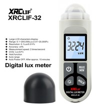 디지털조도계 조도기 XRCLIF Lux Meter 0.1 ~ 200 000lux 라이트 미터 포켓 luxometer Illuminometer Lux/F, [01] XRCLIF-32