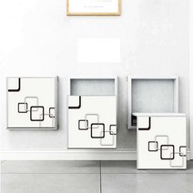 신발 의자 접이식 현관 벽걸이 붙박이 벽의자 공간, 복어액자 포함