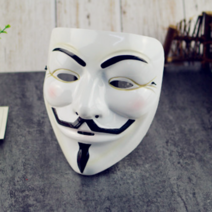 가면 할로윈데이 삐에로 마스크 공포 미소 화이트색 비보잉 변장 무도회 성인 틱톡동일타입 웃기는, T01-화이트색 V라인