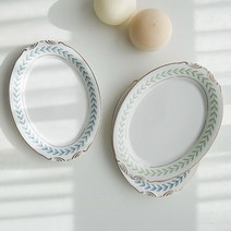 월계수 로렐 빈티지 브런치 파스타 샐러드 오발접시, 오발접시 블루로렐