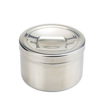 다이아뷰티 스텐 원형 바트(3사이즈) 국시재료 솜통 위생용품 위생솜통 국시솜통 국가고시, S Size