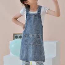 1상2템 어린이 데님앞치마 유치원준비물