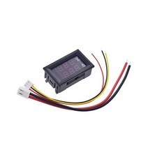 전압계 DC 0-100V 표시기 장비 범용 LED 디지털 회로 액세서리 감지 장치, 02 Red and blue