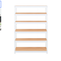 스피드랙 V2 분리기둥 선반 6단 900 x 600 x 2100 mm, 화이트