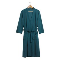 똑소녀 프리미엄 호텔 샤워가운 여름용 (남여공용), XL, 블루그린