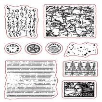 도장파는기계 크리에이티브 레트로 투명 실리콘 DIY 스크랩북 엠보싱 앨범 카드 고무 스탬프, 6.SC106