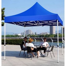 근로자휴게실 슬러지보관함 신호수 간이천막 이동식, 2.5x2.5m 블루 모델