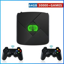 판도라 박스 아케이드 미니 i3 3D 비디오 게임 콘솔 64GB 30000 + 게임 4K HD 출력 레트로 2 무선 게임패드 PSP N64 PS NES, 64GB Wireless_US