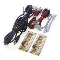 Mool 2x 제로 딜레이 아케이드 usb 인코더 pc-5pin 조이스틱 amp 용 조이스틱 2.8mm 버튼 철권7 조이스틱