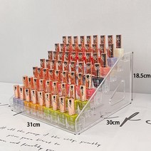 투명 아크릴 멀티 네일 진열대 수납함 아이섀도우 플라스틱 네일샵 화장품 진열대, 7단스크류리스조립스냅식, 하나