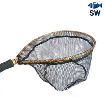 SW피싱 쏘가리 랜딩넷 루어 민물 송어 어망 물고기 캐치 그물망 계류 낚시, 그린