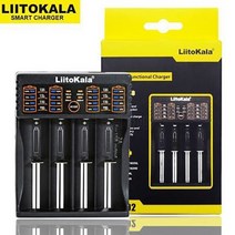 LiitoKala 만능 고속 충전기 AA AAA 18650 26650 충전 건전지 배터리 자전거 라이트 랜턴 LII-100 LII-202 LII-402, 4구