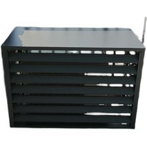 에어컨 실외기 가리개 보호 차양막 햇빛가리개, 정상 110x80x60 없는 백색 3p 3면