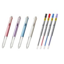 유니 시그노 스타일핏트 젤잉크 리필심 UMR-109 0.38mm, 0 혼합(흑1청1적1보라1+홀더4색화이트, 1세트