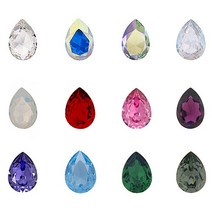 SWAROVSKI 스와로브스키 페어 V-컷 중 10x8mm, 화이트오팔／옵션명2