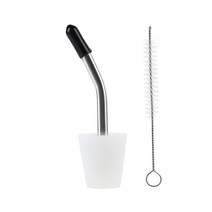 주전자 입 커피 포트 확장 튜브 스테인레스 스틸 물 파이프 변환 물 노즐 캠핑 조리기구 용품, 04 Spout Cap Brush A