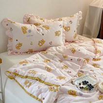 얇은 여름 이불 코튼 거즈 쿨 블랭킷 잔무늬 잔꽃, 02. 순둥이