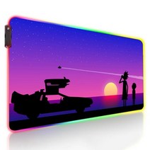 노트북 데스크탑 테블릿PC Rgb 마우스 패드 카와이 릭 컴퓨터 매트 데스크 프로텍터 애니메이션 액세서리, 17 FC02259_01 RGB350x600x3mm