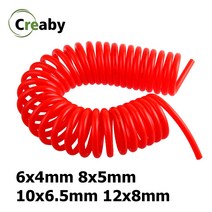 우레탄호스 3M/6M/9M/12M/15M 공압 폴리 우레탄 PU 공기 압축기 호스 튜브 6*4mm 8*5mm 10*6.5 12*8mm 텔레스코픽 스프링 나선형 파이프 도구, [03] 10mm OD x 6.5mm ID, [05] 15 Meter