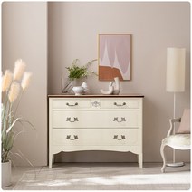 퍼니트랜드 엔틱가구 빈티지 카아렌 데일리 3단서랍장 콘솔, 단품