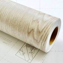무늬목시트지 20M 롤 인테리어 바닥보수 책상 주방 가구리폼시트지, 무늬7) 티크(화이트) 롤