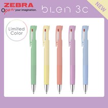 제브라 블렌 3C 볼펜 스모키컬러/0.5mm/레이저각인, 없음, [3C]0.5 스모키 스프레이 그린