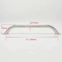 교체 문 손잡이 방 폴딩도어 고리 현관 히든 문손잡이 230mm (9 인치) 316 스테인레스 스틸 그랩 레일 보트, 한개옵션0, 한개옵션0