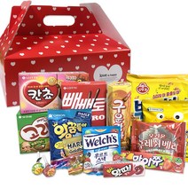 행복장바구니 과자세트 맞춤 박스 주문 제작 가능, 땡땡이손잡이세트B