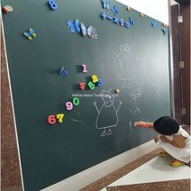 붙이는 자석 칠판 시트지 벽지 드로잉보드 마그네틱 벽 가정 환경 보드, 녹색