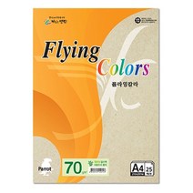 플라잉칼라 Pk02 얼스팩 A4 70g 복사용지 25매입 10개, 단품