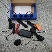 후측방경보 차선이탈경고장치 자동차 주차 센서 키트 범용 4 버저 역방향 백업 레이더 사운드 경고 표시기 프로브 시스템 12V, Blackaliexpress