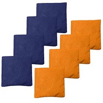 Play Platoon Weather Resistant Cornhole Bean Bags Set of 8 - Orange Navy Blue, 1