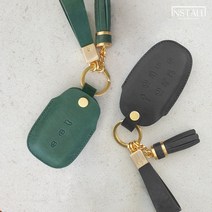 쌍용 토레스 푸에블로 가죽 스마트 키케이스 키홀더, SY-01A 트렁크 핑크 실버, 가죽태슬O