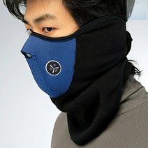 socean 겨울 귀 워머 스키 스노우보드 목 마스크 2ea 블루 스포츠 넥워머 콧구멍 마스크 넥게이터 귀달이 목도리 숨