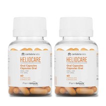 독일 Heliocare Oral 헬리오케어 캡슐 먹는 선크림 먹는 자외선차단제 60정, 2개