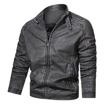 Men s Leather Jackets Autumn Casual Motorcycle PU Jacket Biker Coats Cl [A00100654]