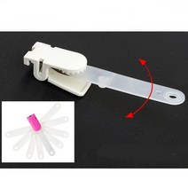 옷에 자국 안남는 행사용 스키장 고리집게 부속품, 화이트