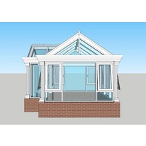 비닐하우스자재 Lowes Sunroom 유리제 집 녹색 건축재료 정원 RM 직업적인 알루미늄 겨울 일요일 방은 사용, 한개옵션0