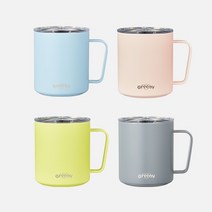 미르 MiiR 캠프 머그컵 텀블러 슬라이드 뚜껑 12oz, 라이트블루