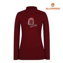 [올포유] 여성 울 캐시미어 혼방 원포인트 반목 니트 AWSHI8251-415_G